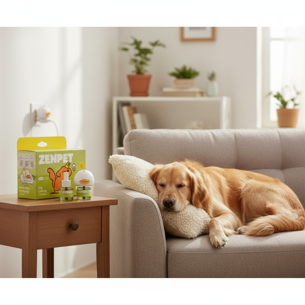 ZENPET con perro en sofá